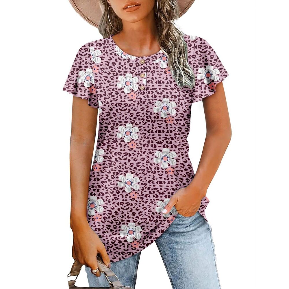 Button Down Loose Fit Blouses, SMALL,  9K-145T012